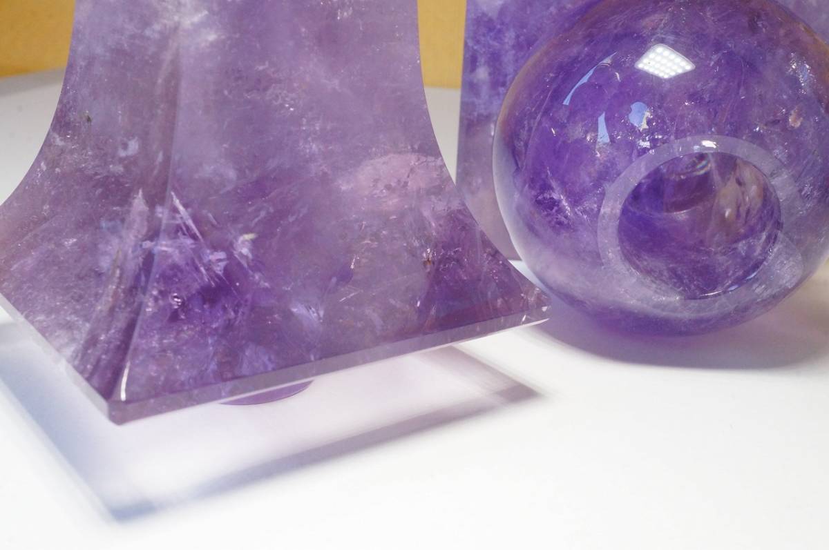  extra-large size considerably large [ first come, first served! prompt decision price ] tradition handicraft .. crystal . stone skill [ amethyst ] purple crystal . profit .. wheel ... profit ... profit container 