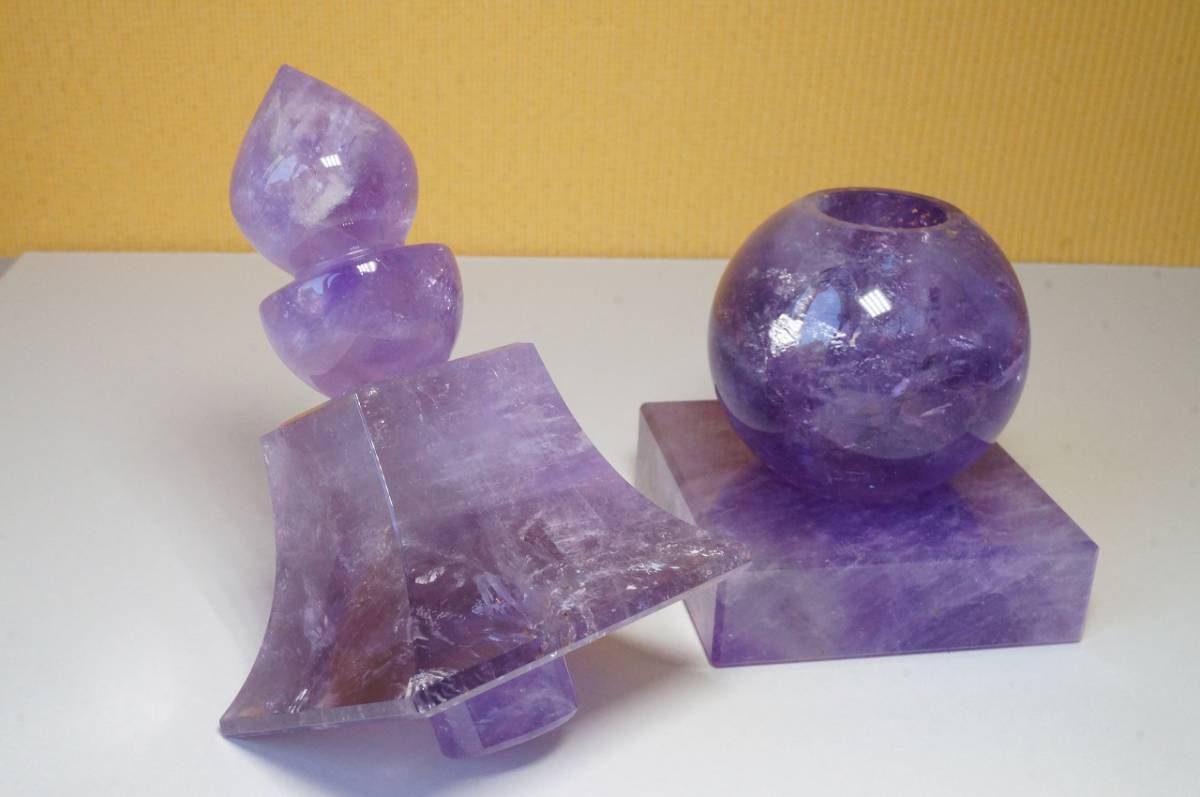  extra-large size considerably large [ first come, first served! prompt decision price ] tradition handicraft .. crystal . stone skill [ amethyst ] purple crystal . profit .. wheel ... profit ... profit container 