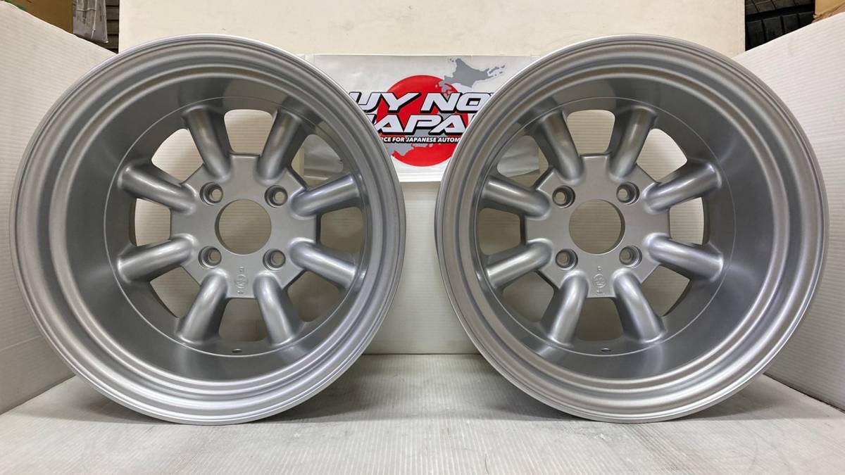 【在庫あり即納】RS Watanabe R TYPE 15×10.5J-32 4H-114.3 /シルバーメタリック/15インチ ワタナベ ホイール 2本_画像1