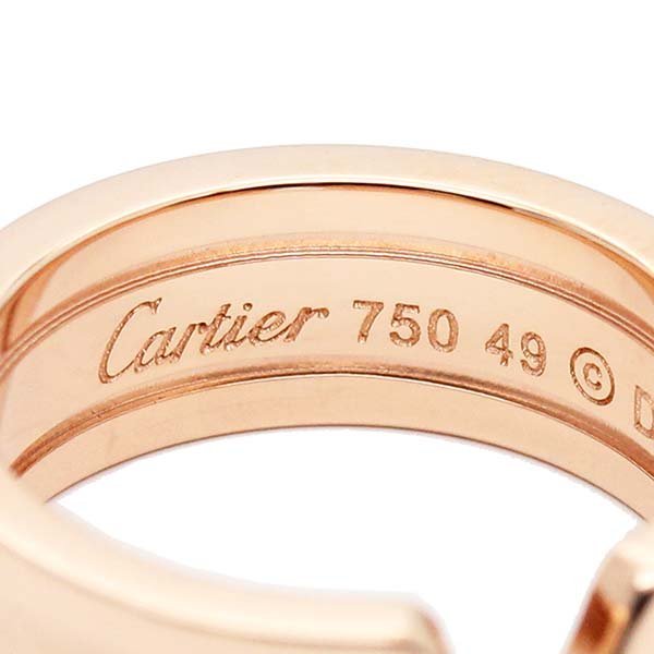 【Cartier】カルティエ リング C ドゥ カルティエ C2リング ピンクゴールド(750PG) 49サイズ 7.1g_画像5