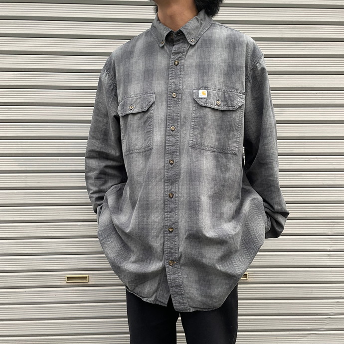 安価 FIT RELAXED カーハート Carhartt 長袖 TALL メンズXL シャドー