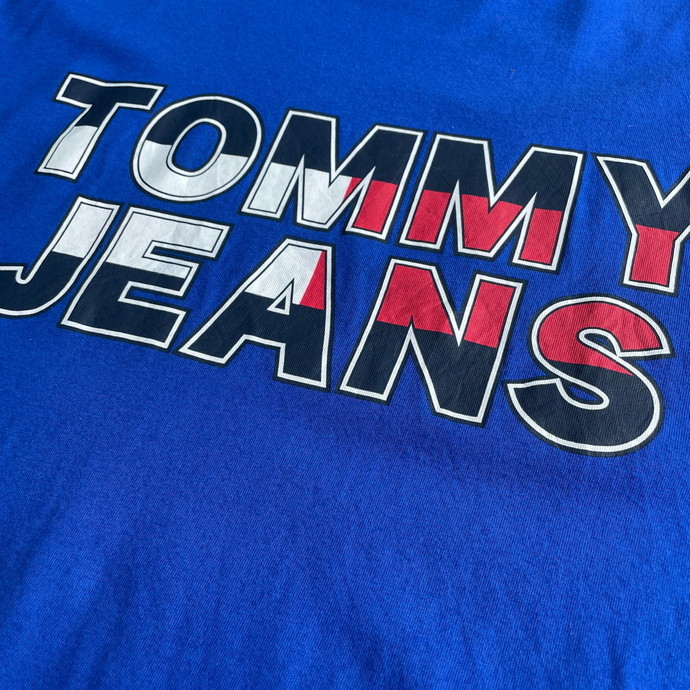 TOMMY JEANS トミー ジーンズ フロントロゴプリント Tシャツ メンズXL_画像3
