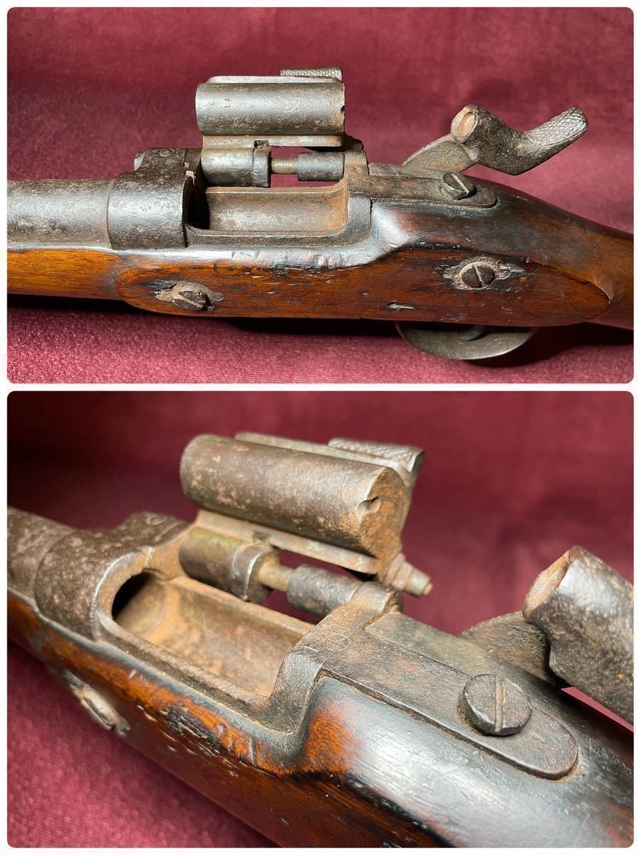 大珍品!! 超稀少!! エンフィールド・スナイドル銃 マーク1(初期型) 莨嚢式銃(ろうのうしきじゅう) 刻印 カラクリ稼働 登録証(菅打ち式銃砲) 8