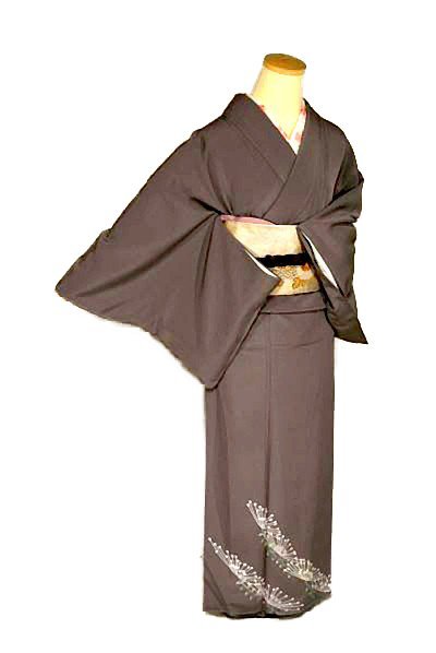 色留袖 最高峰 未使用品 十日町友禅作家 阿部佳雪 草花文 茶筅 身丈155.5ｃｍ 裄丈63ｃｍ T2943