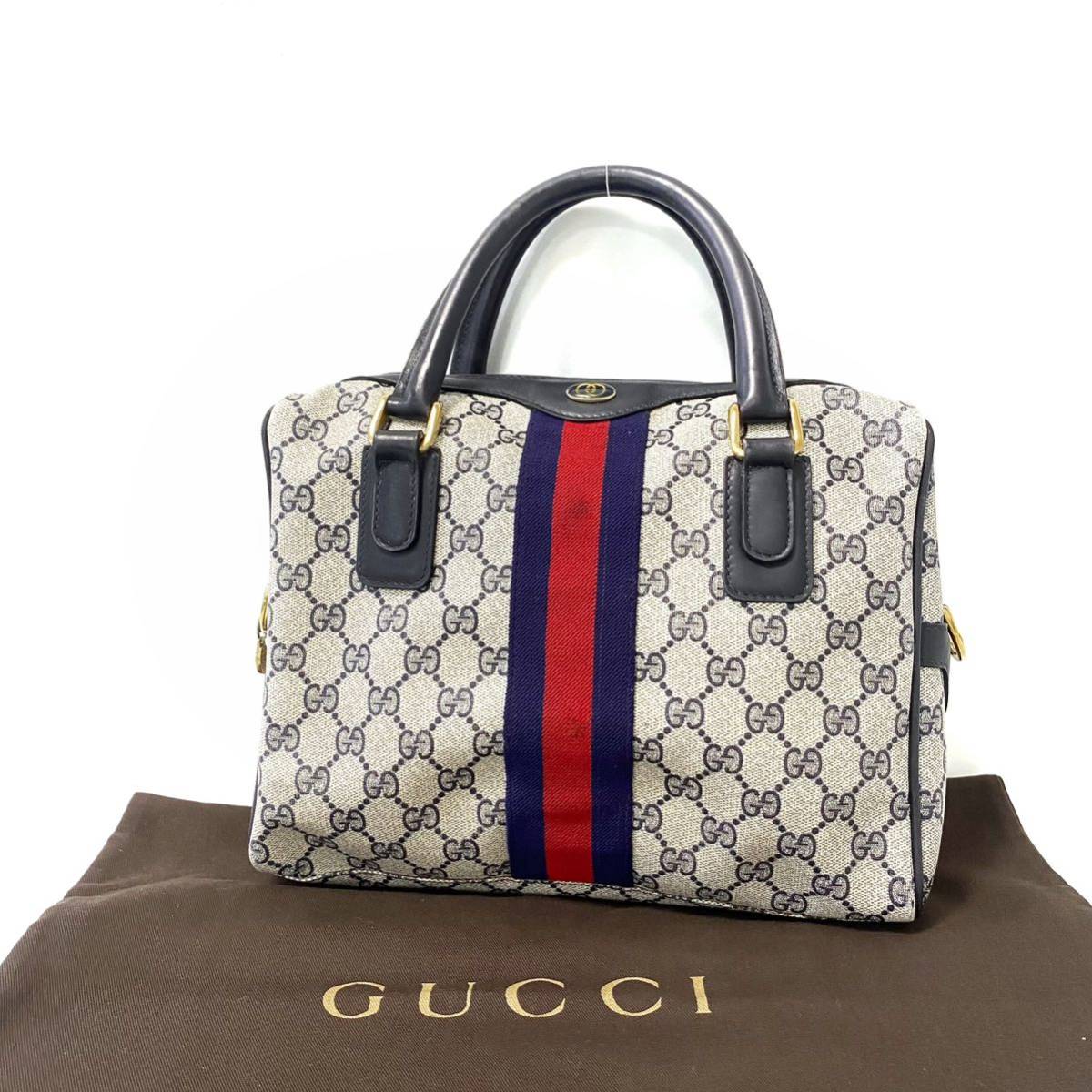 超人気の GUCCI グッチ 0-20906 レザー GG柄 シェリーライン