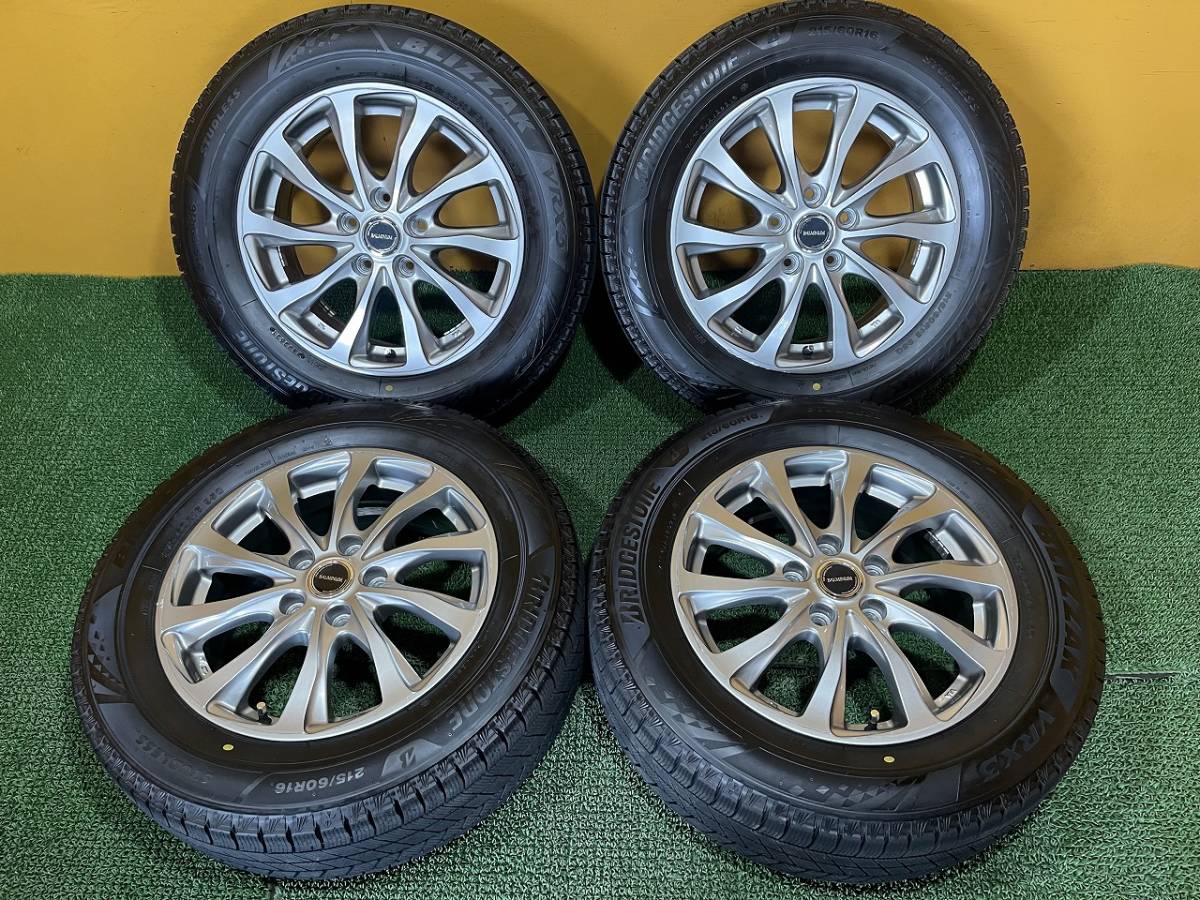 No.228 ブリヂストン ブリザックVRX3 スタッドレスタイヤ 2021年製 215/60R16 ホイール付 4本セット 160サイズ×4