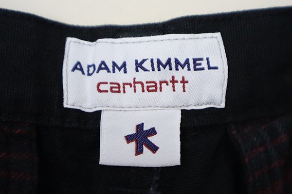 ADAM KIMMEL × CARHARTT ◆ コットンキャンバス ワークパンツ 黒 XL チノパン アダムキメル カーハート ◆WX9_画像7
