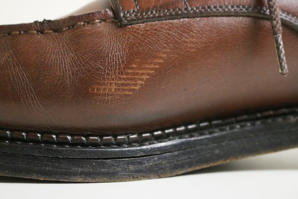 J.M. WESTON * 641 Golf leather shoes Brown 5E( approximately 25cm) Golf U chip leather shoes J M waist n*Z-3