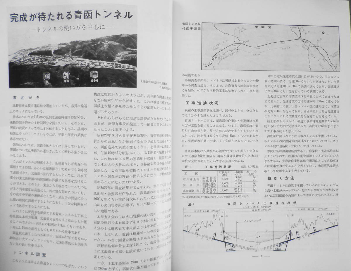 鉄道ピクトリアル　昭和52年1月号No.329　完成が待たれる青函トンネル　v_画像5