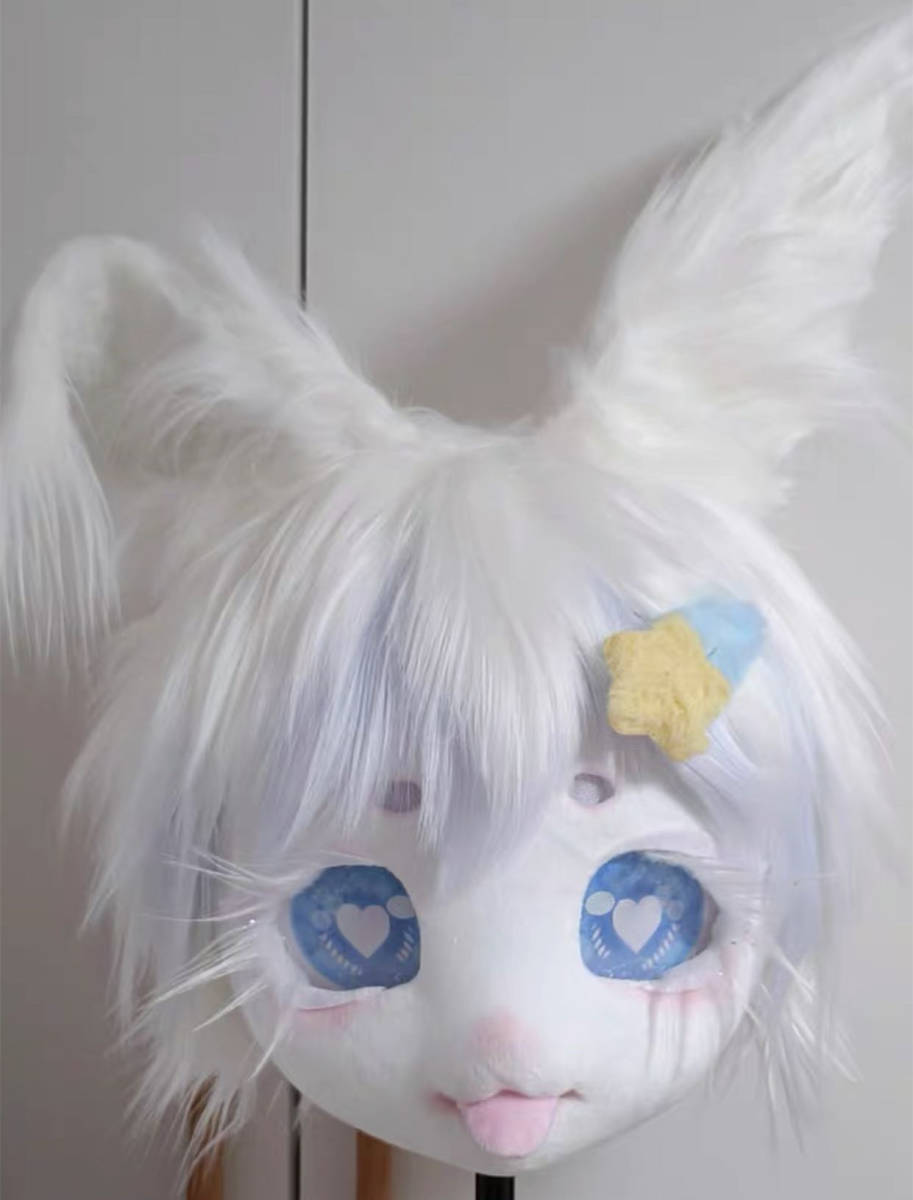 ケモノ 着ぐるみ キグルミ コスプレ ファースーツ ハンドメイド マスク-