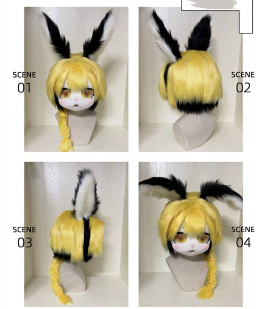 kigurumi キグルミ　マスク　 ファーヘッド 　コスチューム　 　fursuit 　着ぐるみ 　コスプレ_画像2