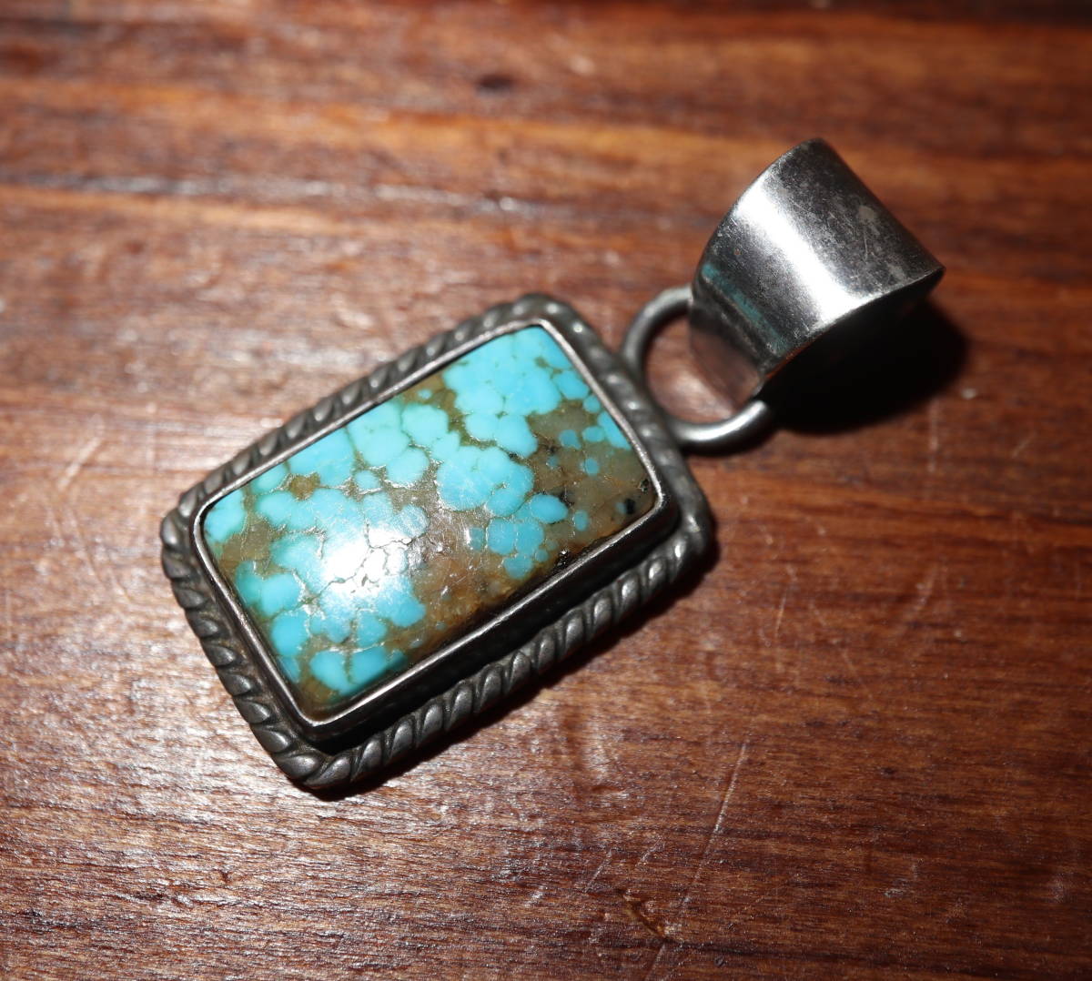  author unknown JNP stamp NAVAJO turquoise top | necklace pendant Navajo group Indian jewelry Indian jewelry