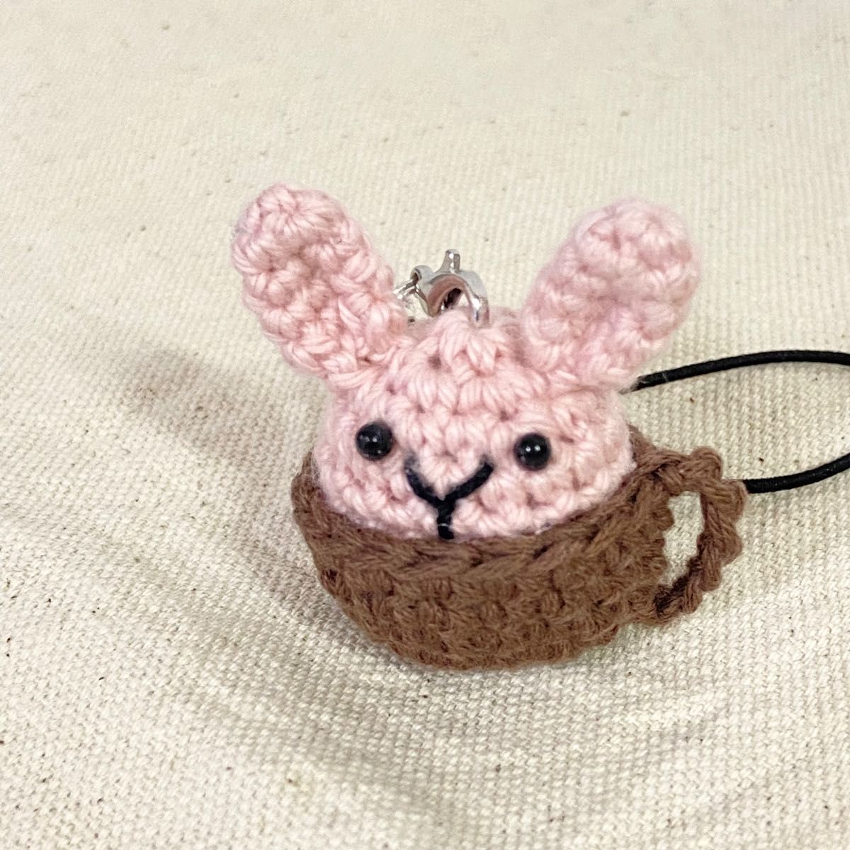 あみぐるみ うさぎ キーホルダー ハンドメイド 可愛い