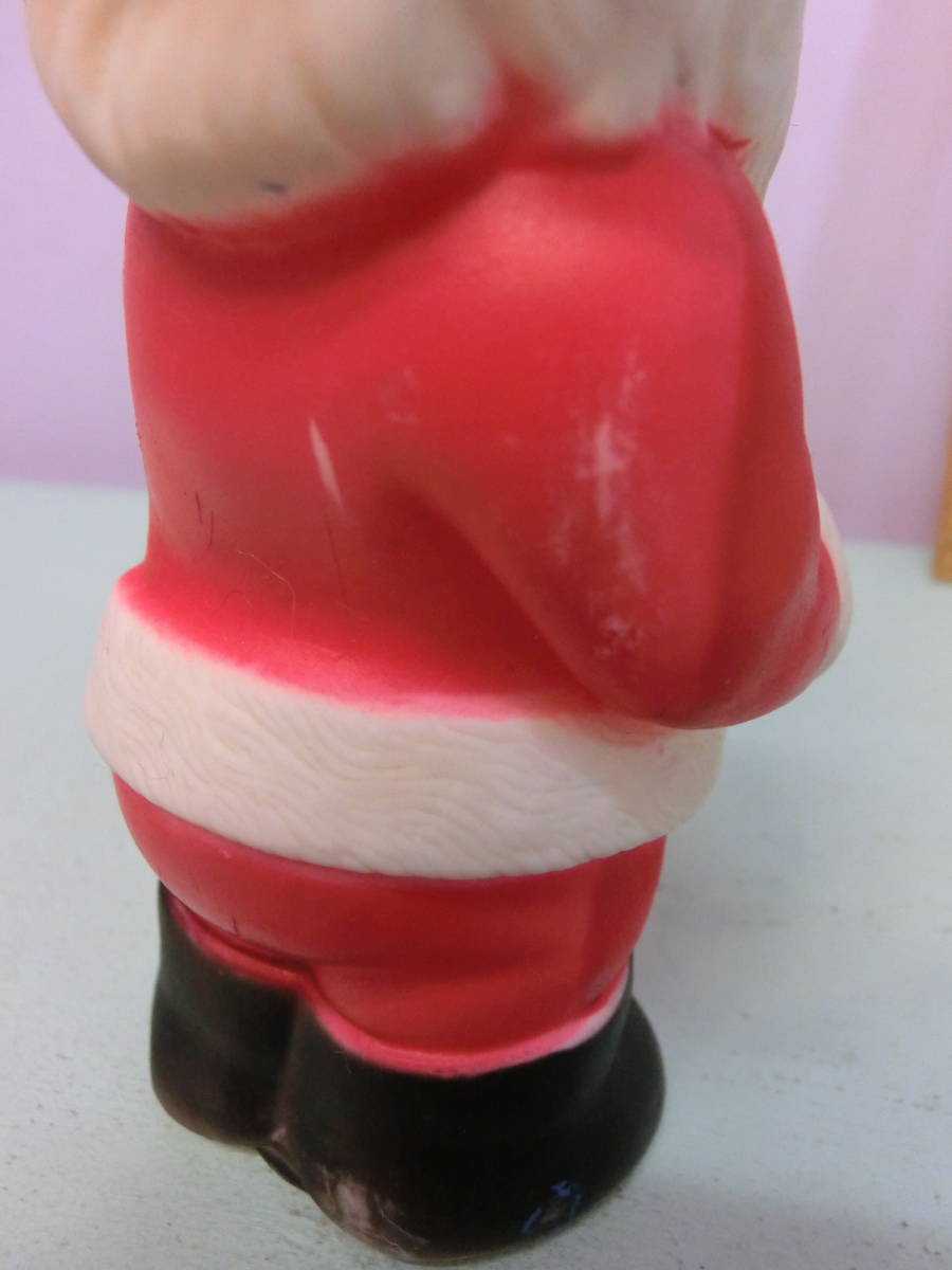 ビンテージ サンタクロース ソフビ フィギュア人形 13cm 昭和レトロ クリスマス Vintage Santa Claus アンティーク ドール サンタ_画像6