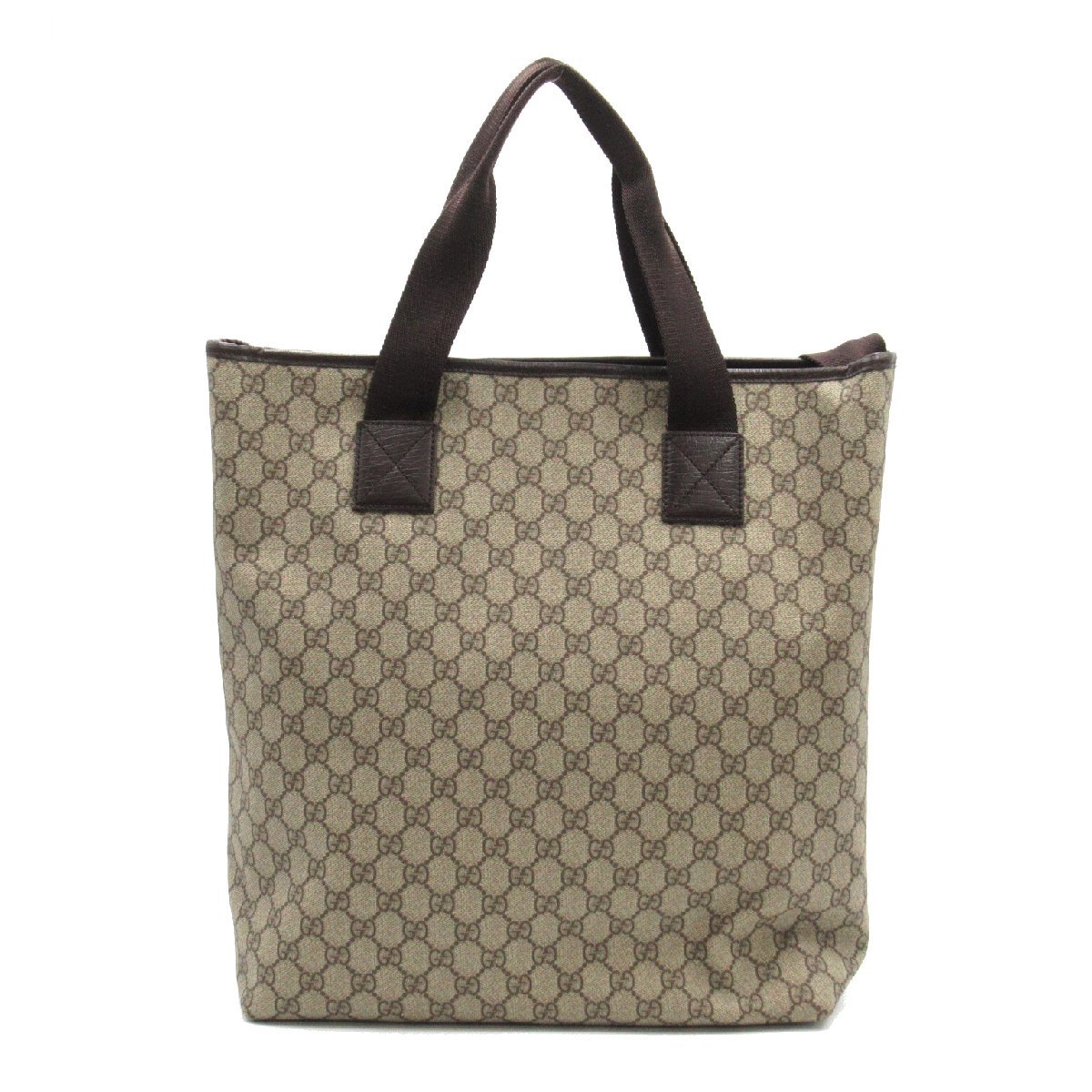 GUCCI グッチ トートバッグ GGプラス2wayトートバッグ ブラウン系 PVC