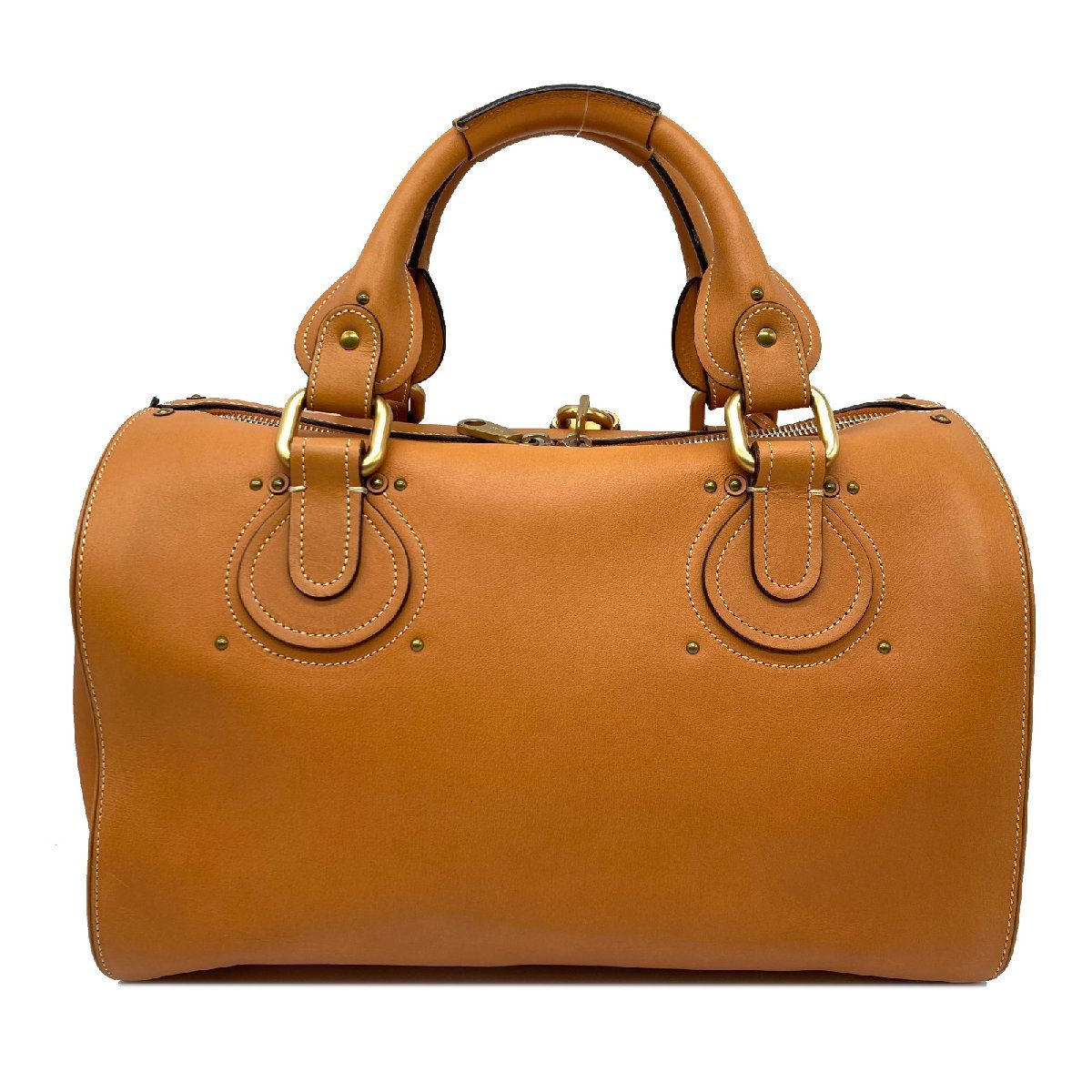 Chloe クロエ ボストンバッグ パディントン ブラウン系 レザー Chloe クロエ ボストンバッグ パディントン ブラウン系 レザー