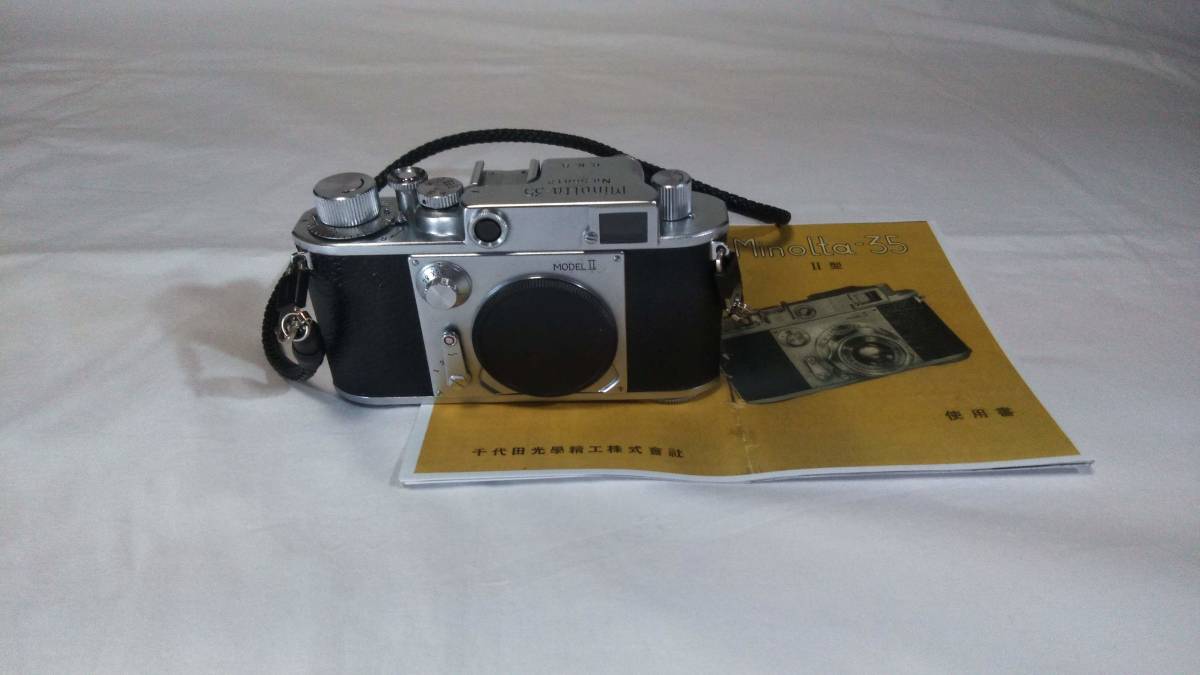 ［美品］★MINOLTA★Minolta 35 MODEL II 初期モデル レンジファインダーフイルムカメラ ボデイ Leica L39マウント　【動作・快調】