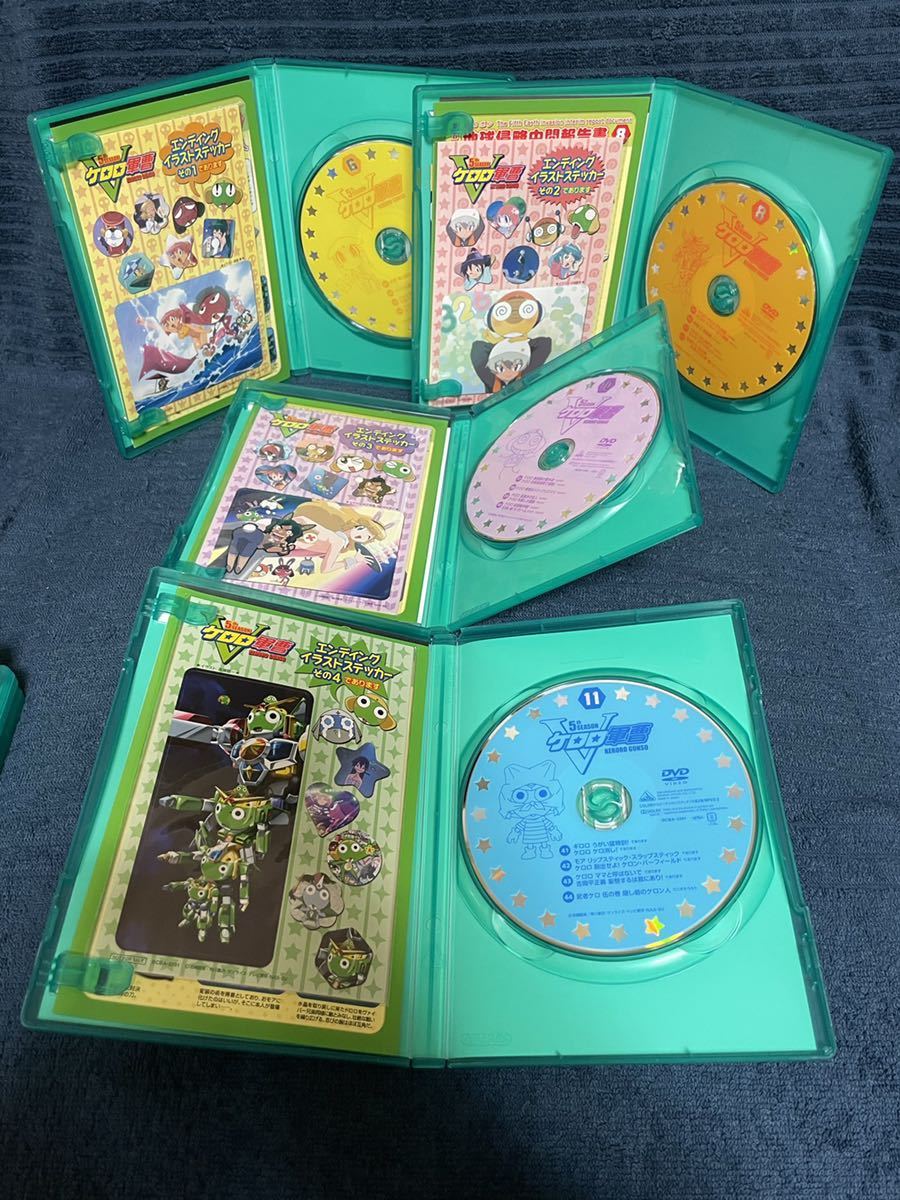 盤質良好】「ケロロ軍曹5 DVD BOX」 セル版 全13巻 ステッカー