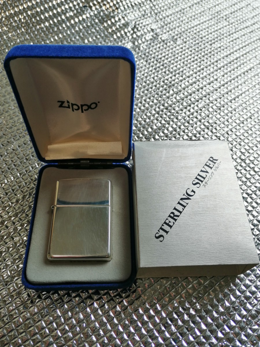 送料込 美品 Zippo ジッポー Sterling Silver スターリング シルバー