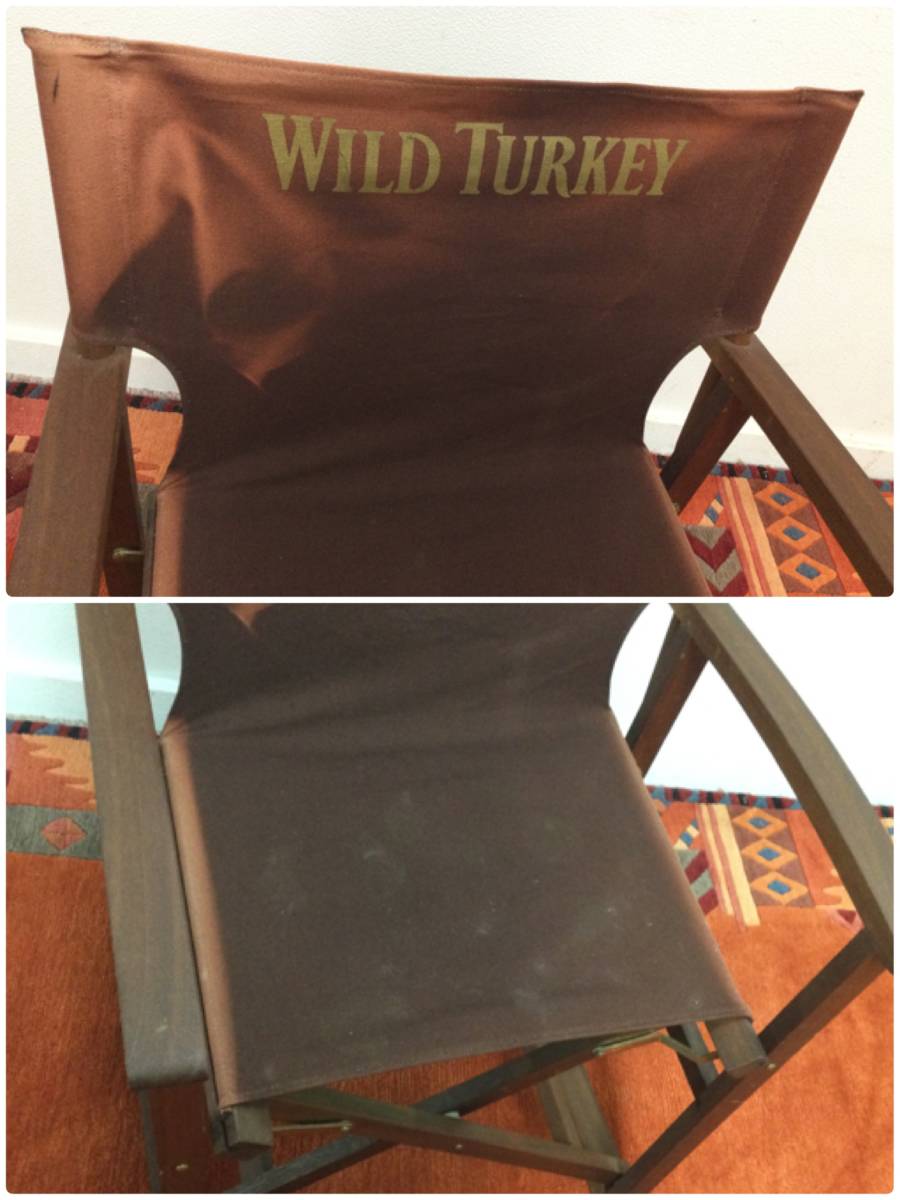 非売品 WILD TURKEY ワイルドターキー ロッキングチェア 折りたたみ 希少 レア グッズ 椅子 チェア ロッキング 木製 枠 折り畳み_画像7