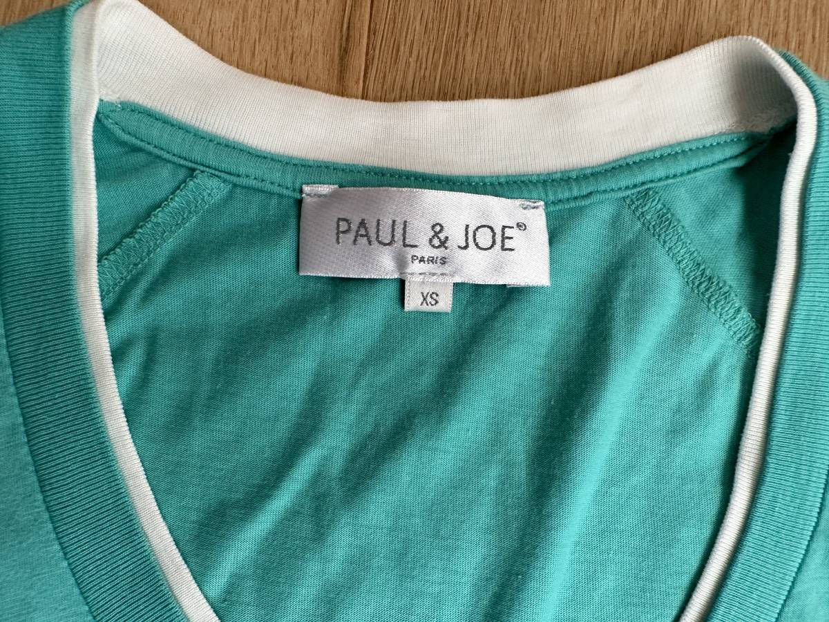 XSサイズ　PAUL & JOE 半袖 Tシャツ　エメラルドグリーン_画像3