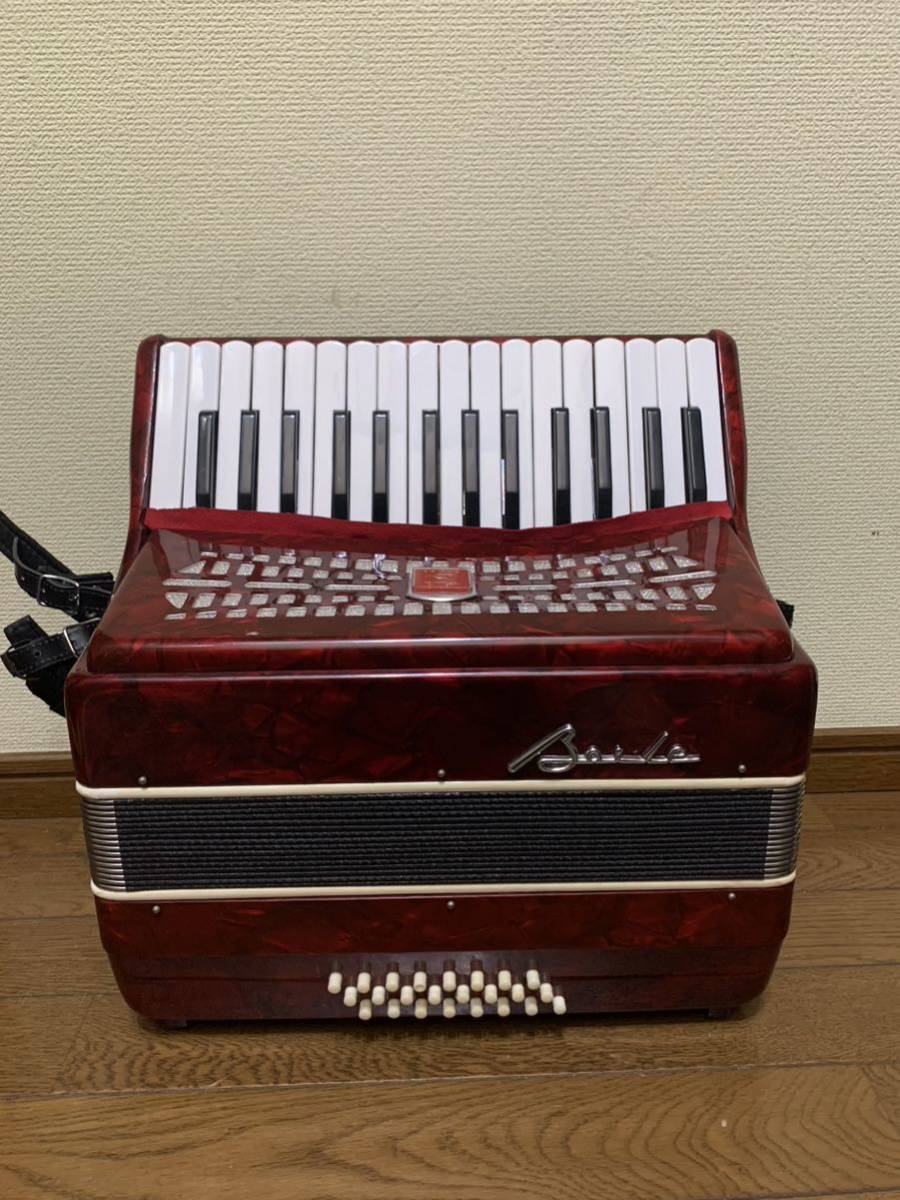 Baile/baire accordion 30 keyboard 24 base red red M2019 case attaching keyboard instruments 