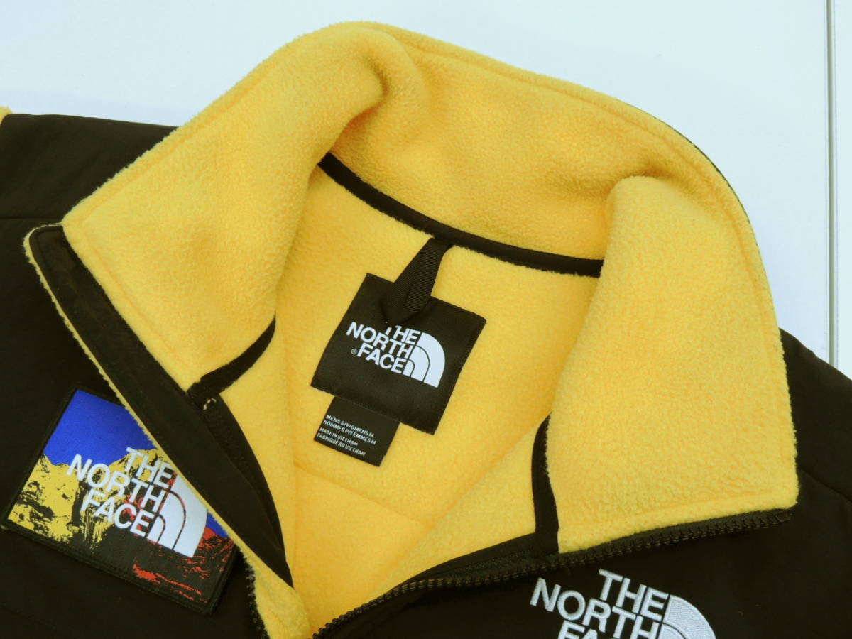 ★ US 正規 ノースフィス THE NORTH FACE SEVEN SUMITS 7サミット パッチ レトロ フリース ジャケット US Mサイズ イエロー セブンサミット_画像4