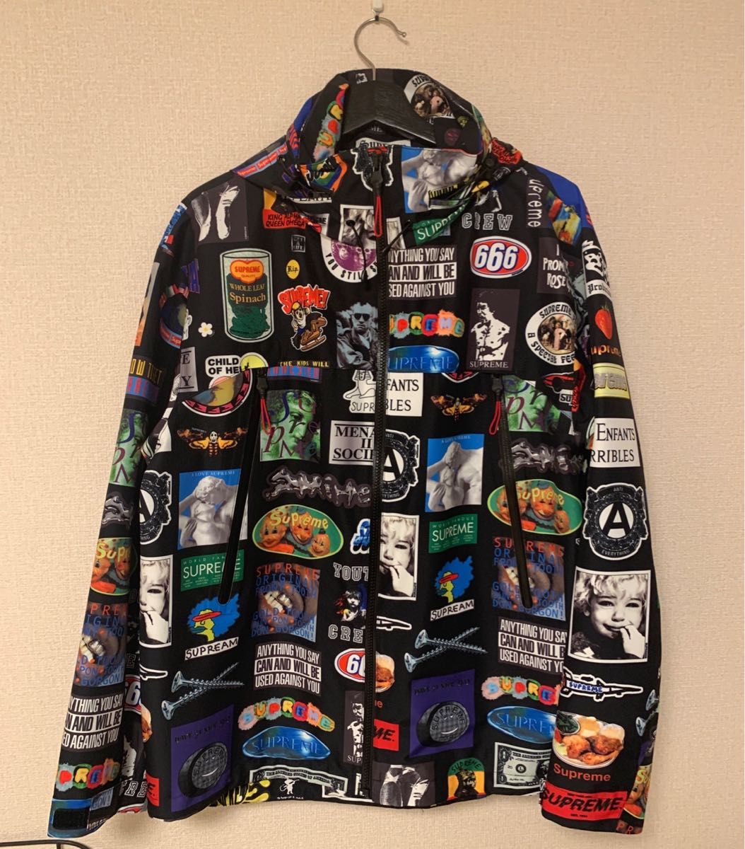 Supreme GORE-TEX Stickers Shell Jacket "Black"シュプリーム ゴアテックス ステッカー