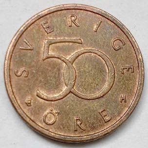 海外コイン　スウェーデン　50オーレ　2003年_画像1