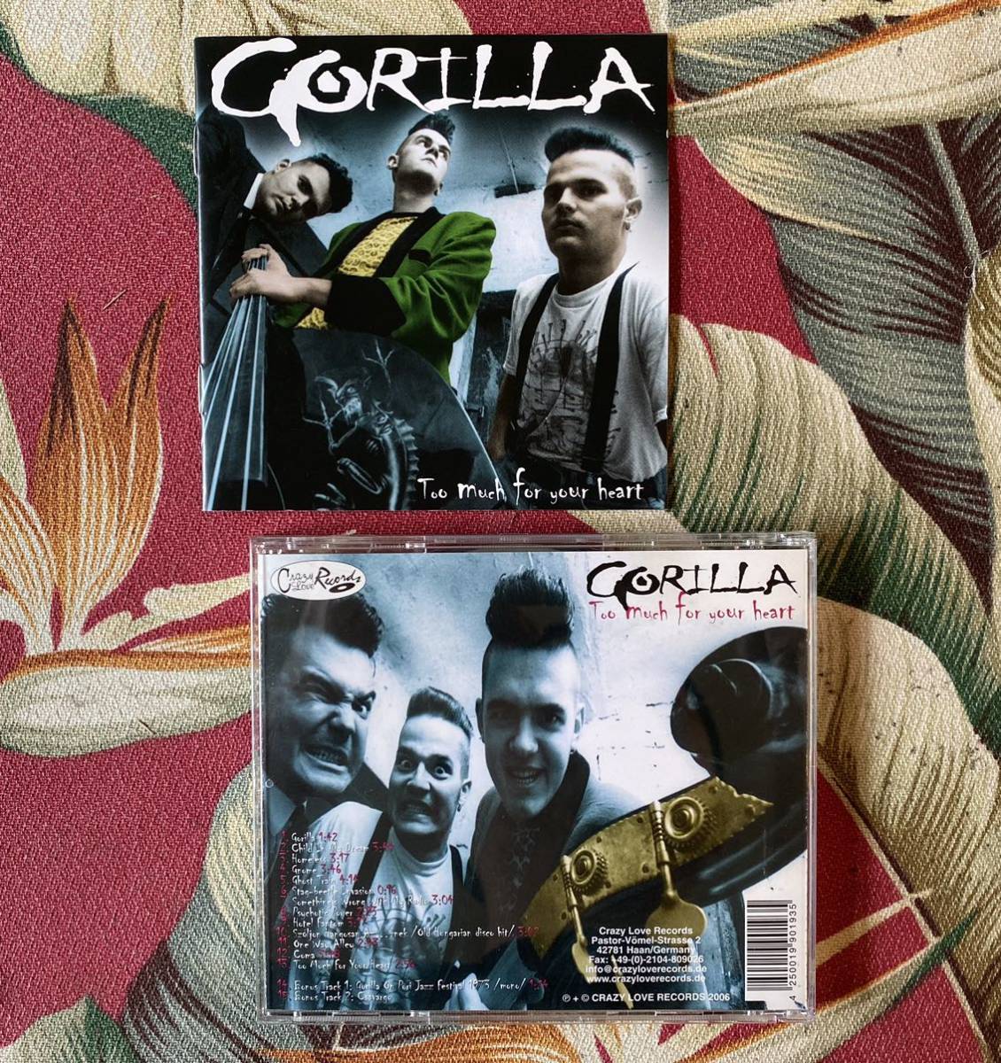 Gorilla CD Too Much For Your Heart .. サイコビリー ロカビリー_画像1