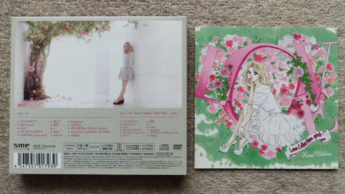 【美盤】西野カナ 「Love Collection ～pink～」初回限定盤　CD+DVD 2枚組