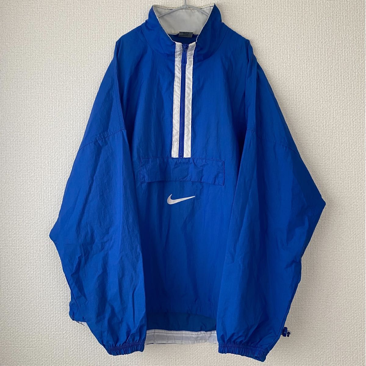 NIKE 90s 銀タグ 白タグ ナイロンジャケット ハーフジップ バックロゴ