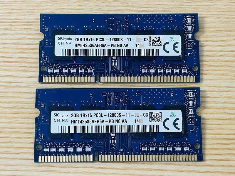 [ Note for memory 2 pieces set ]SKhynix PC3L-12800S 2GB 1Rx16*HY61_2