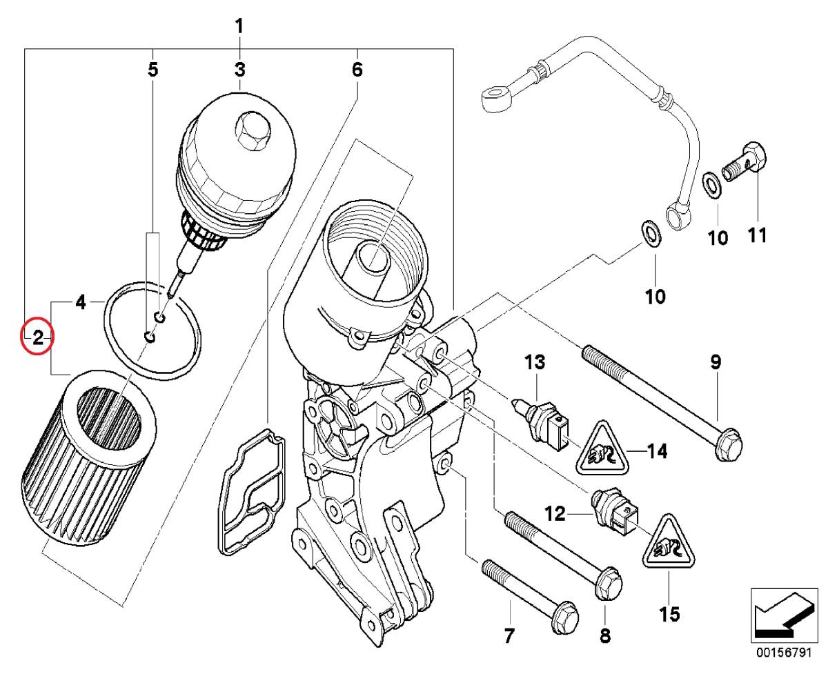 BMW E36 E38 E39 E46 E53 E60 E61 E65 E66 E83 E85 X3 X5 Z3 Z4 オイルフィルター/オイルエレメント Oリング付き 11427512300 新品_画像4