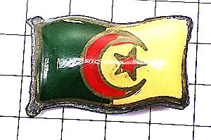 ピンバッジ・アルジェリア国旗◆フランス限定ピンズ◆レアなヴィンテージものピンバッチ_画像1