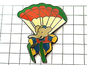 Babar of the Umbrella Ski с лыжными halling ◆ French French Limited Pins ◆ Редкая винтажная штифта