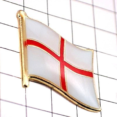 ピンバッジ◆イングランド 国旗デラックス薄型キャッチ付き 赤い十字 イギリス 英国 ピンズ ENGLAND FLAG ST-GEORGE-CROSS_画像2