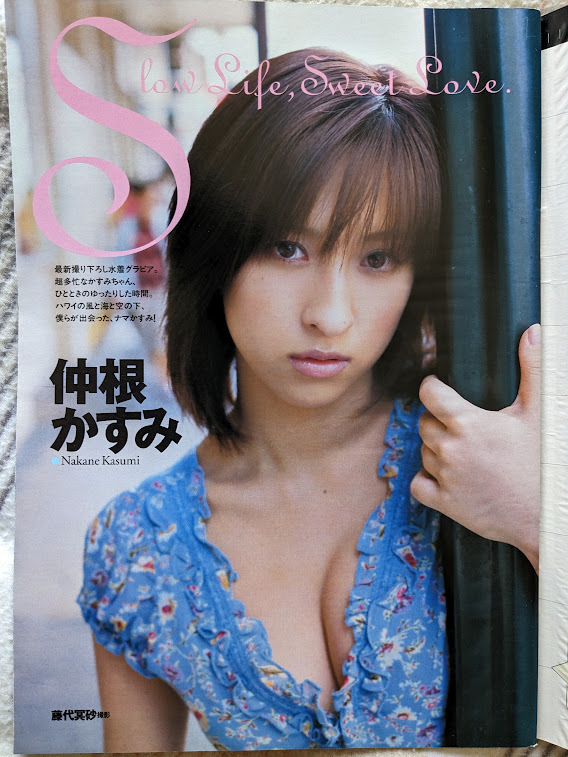 Kasumi Nakane Gravure Page 7p Weekly Playboy 2004.4.13 № 15