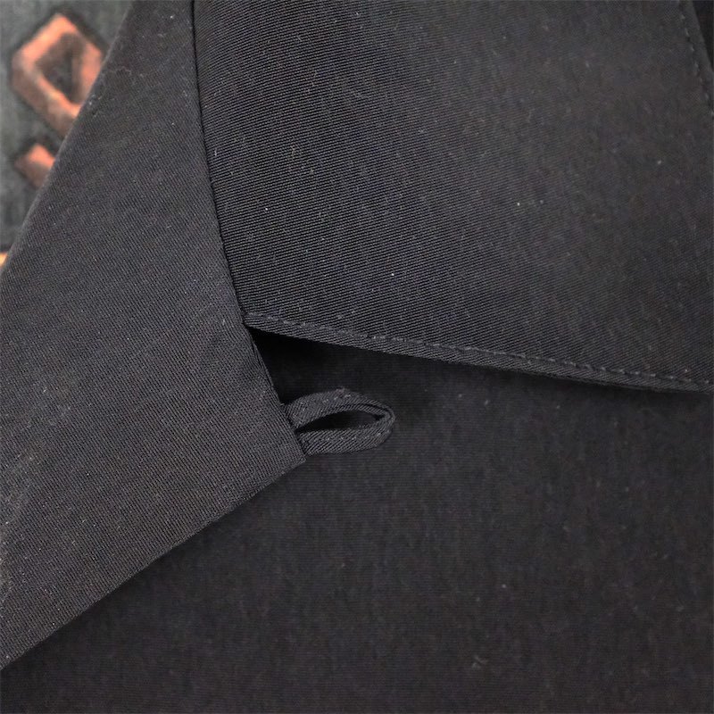 古着 大きいサイズ ハーレーダビッドソン ファイアパターン 半袖オープンカラーシャツ メンズUS-2XLサイズ 黒 ブラック系 tn-1733n_画像6