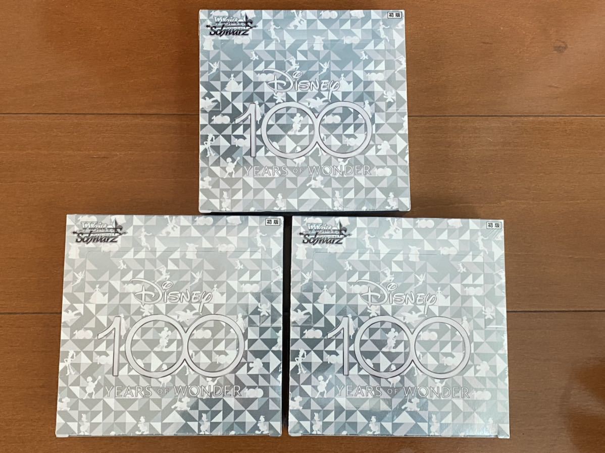 メーカー包装済】 ヴァイスシュバルツ Disney100 ディズニー100 3BOX