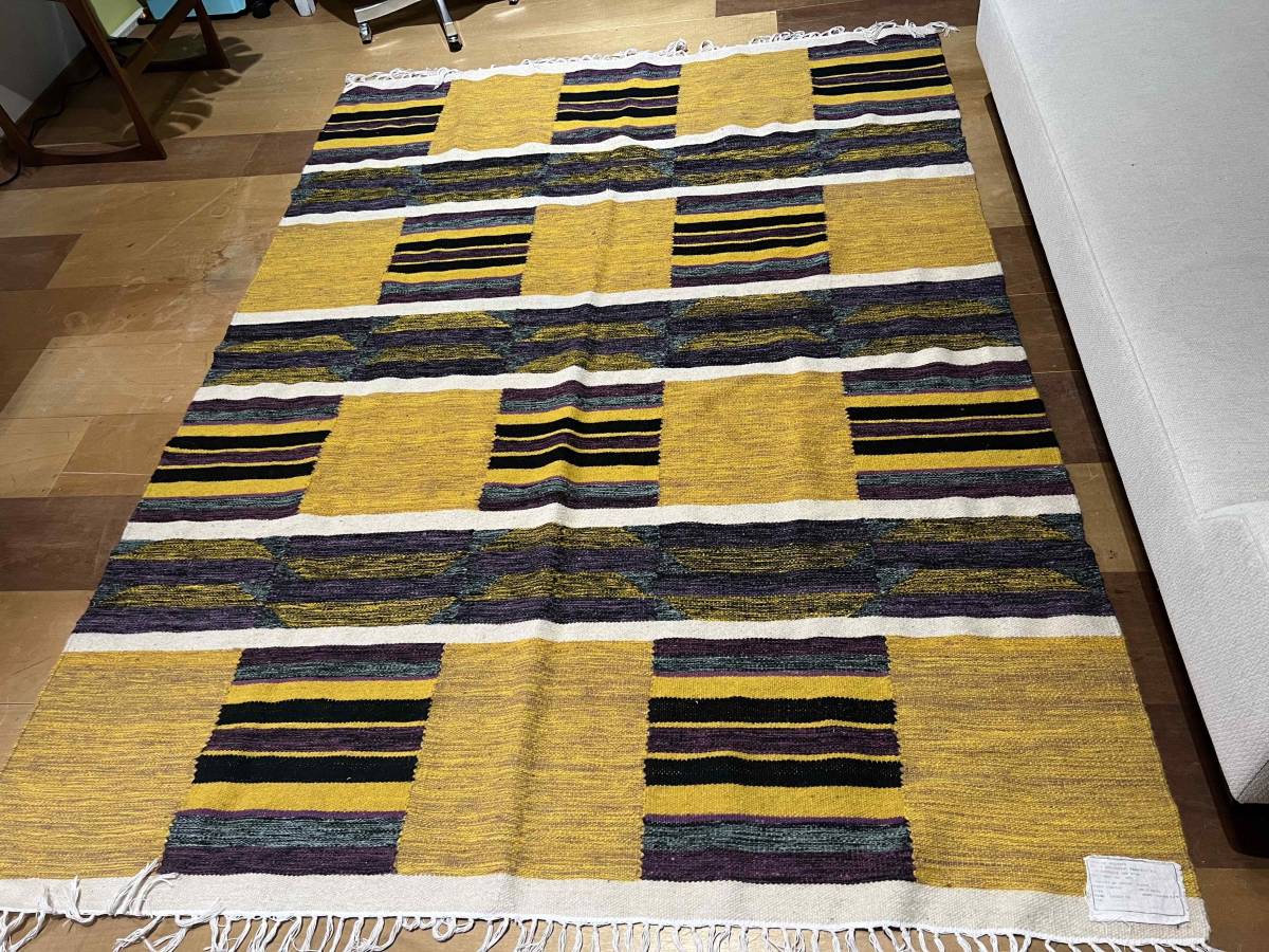 ビンテージ】ラグ エジプト産 ウール100% ラグサイズ 169cm×251.5