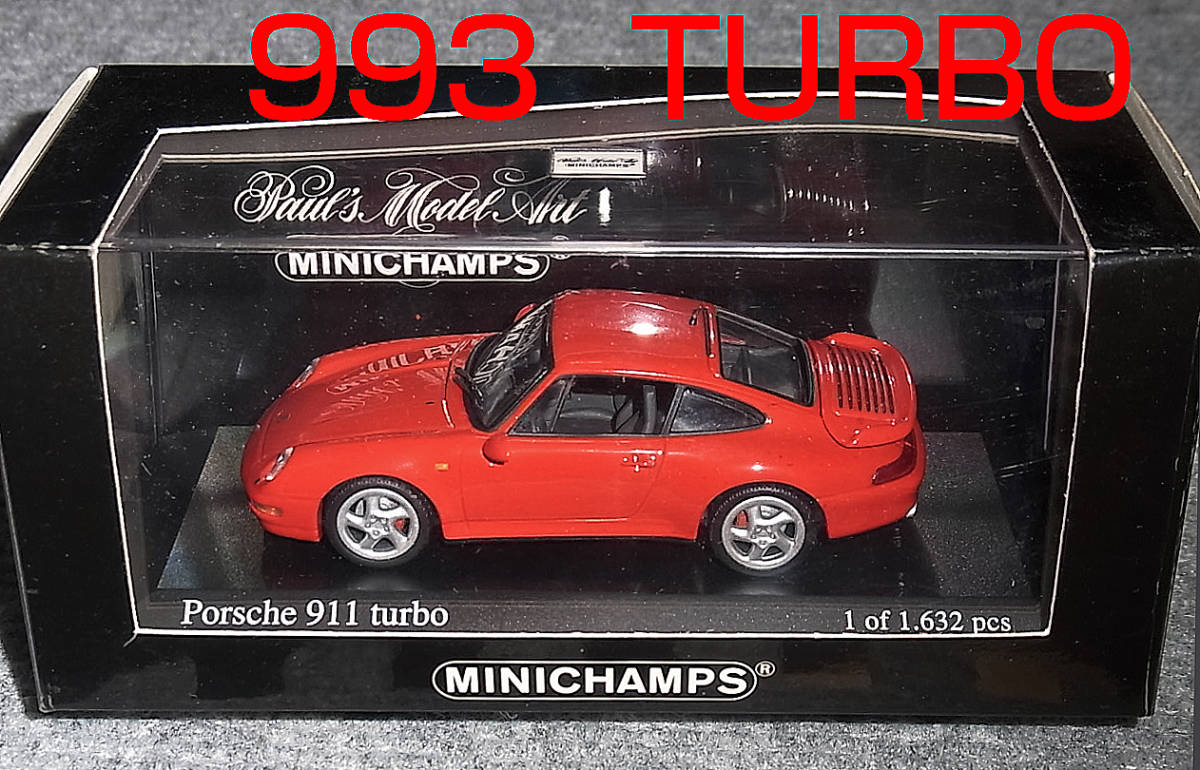 1/43 ポルシェ 911 (993) ターボ レッド 1995 PORSCHE TURBO_画像1