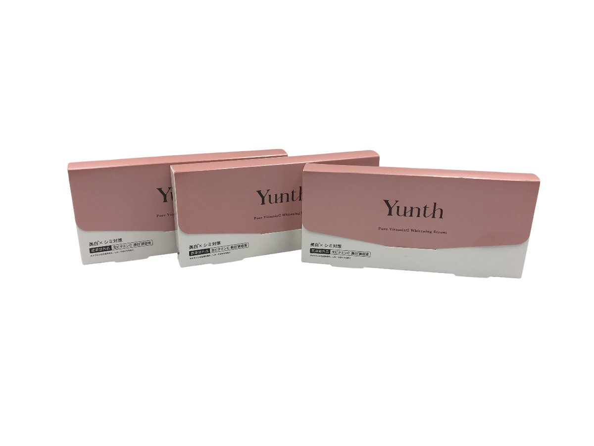 △送料無料 Yunth (ユンス) 薬用ホワイトニングエッセンス PVC a (美容液) 1mL×28包 3箱セット 未開封 