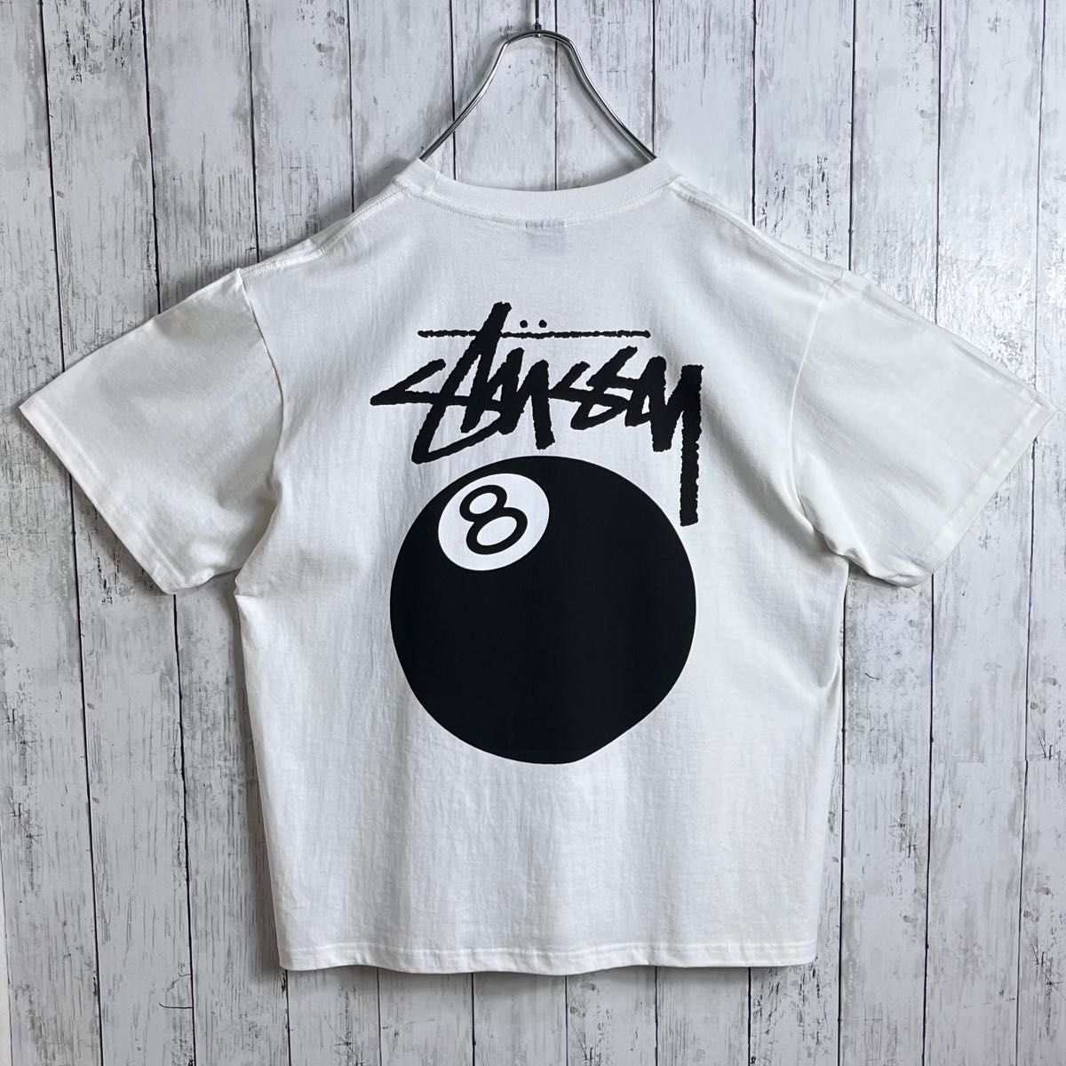 新品】【両面プリント】ステューシー 8ボール Tシャツ XL オフ 新品】【両面プリント】ステューシー 8ボール Tシャツ XL オフ