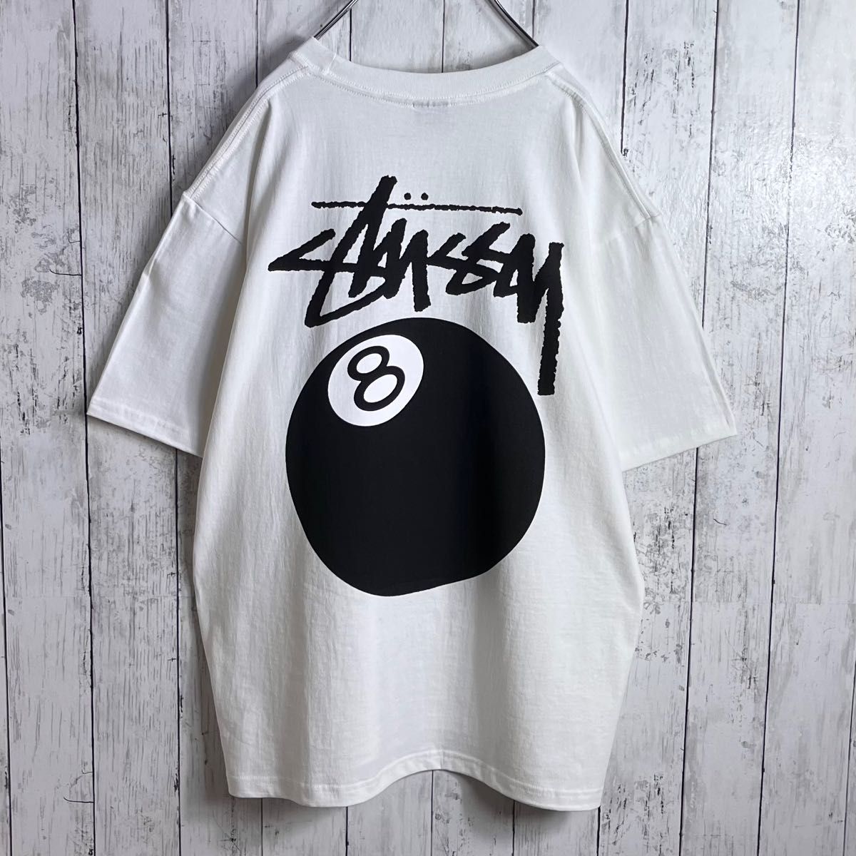 新品】【両面プリント】ステューシー 8ボール Tシャツ XL オフ 新品】【両面プリント】ステューシー 8ボール Tシャツ XL オフ