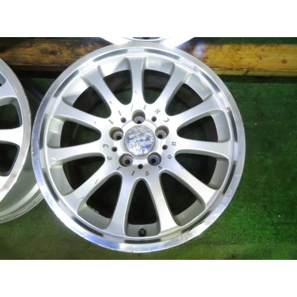 Carlsson CR 1/11 18x8JJ 5H 114.3 +40 Φ75~76 4本/札幌市手渡し可/中古社外アルミホイール D_Q_125_画像2