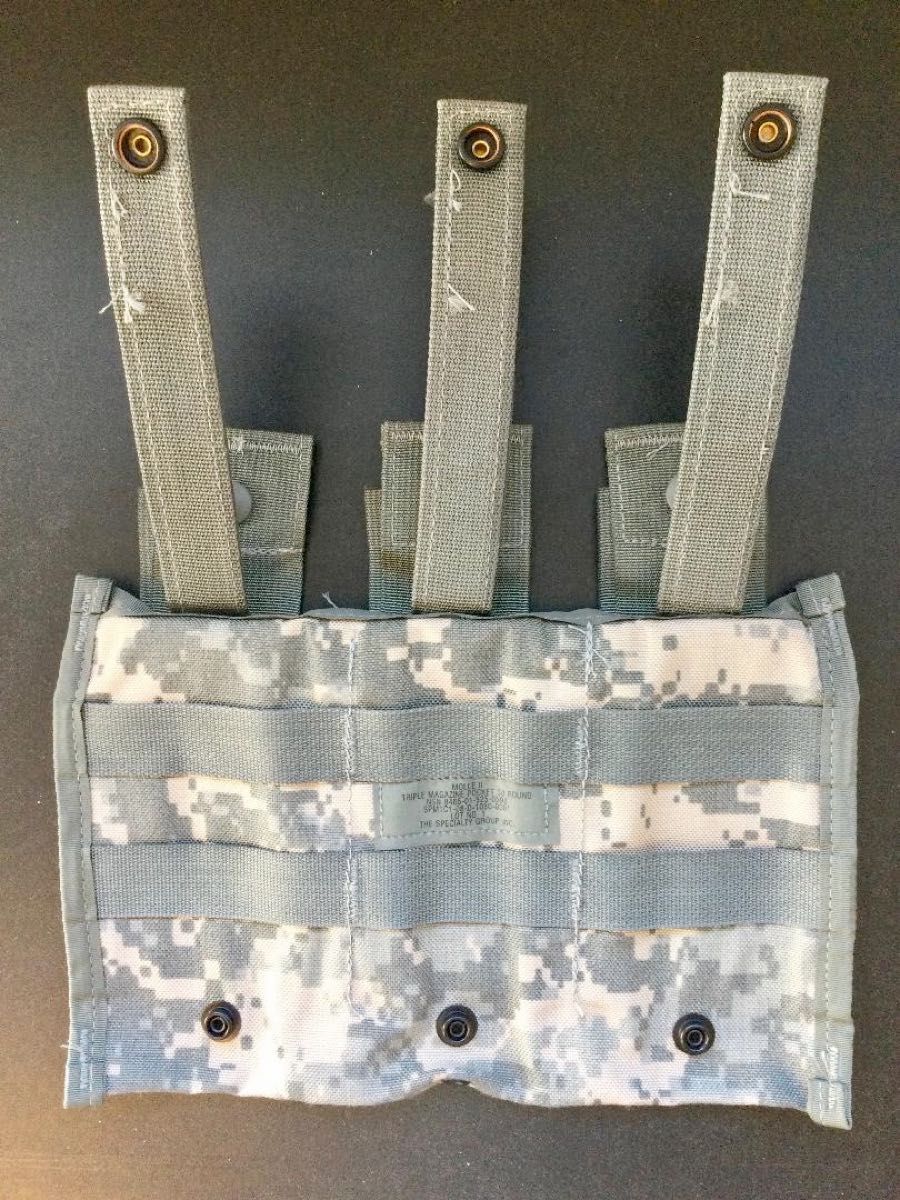 ★ 米軍 MOLLE II M4 M16 ACU トリプル 30連 マガジン ポケット 実物 未使用品 ★