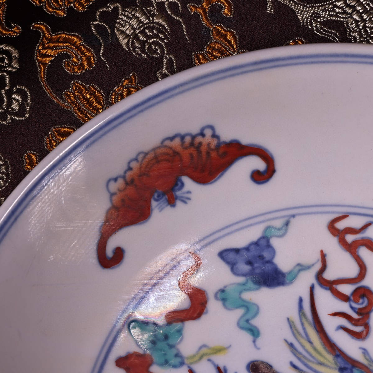とっておきし福袋 明・成化年製款・古陶瓷品・手繪・斗彩・龍紋・供