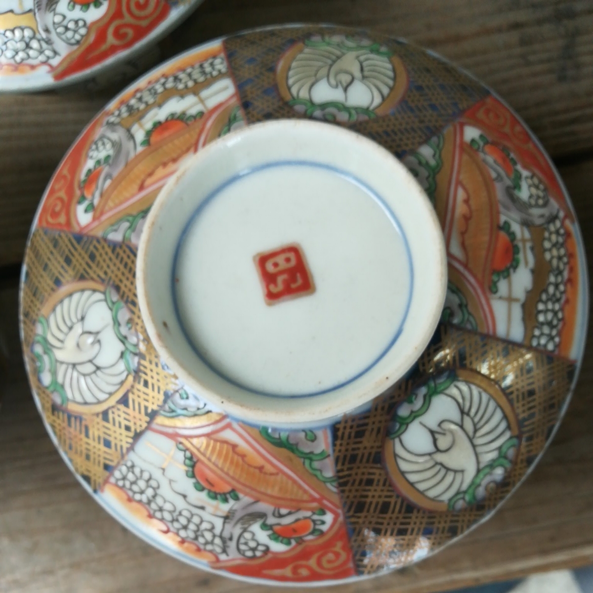 骨董 伊万里 蓋茶碗 色絵 染錦 器 陶器 アンティーク 煮物 5つ〜 伊万里染錦色絵蓋茶碗骨董アンティーク5客和食器|跨買TOKUKAI