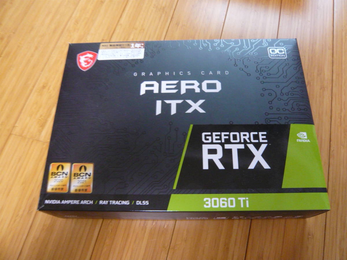 ☆ MSI GeForce RTX 3060 Ti AERO ITX 8G OC LHR 完動美品☆